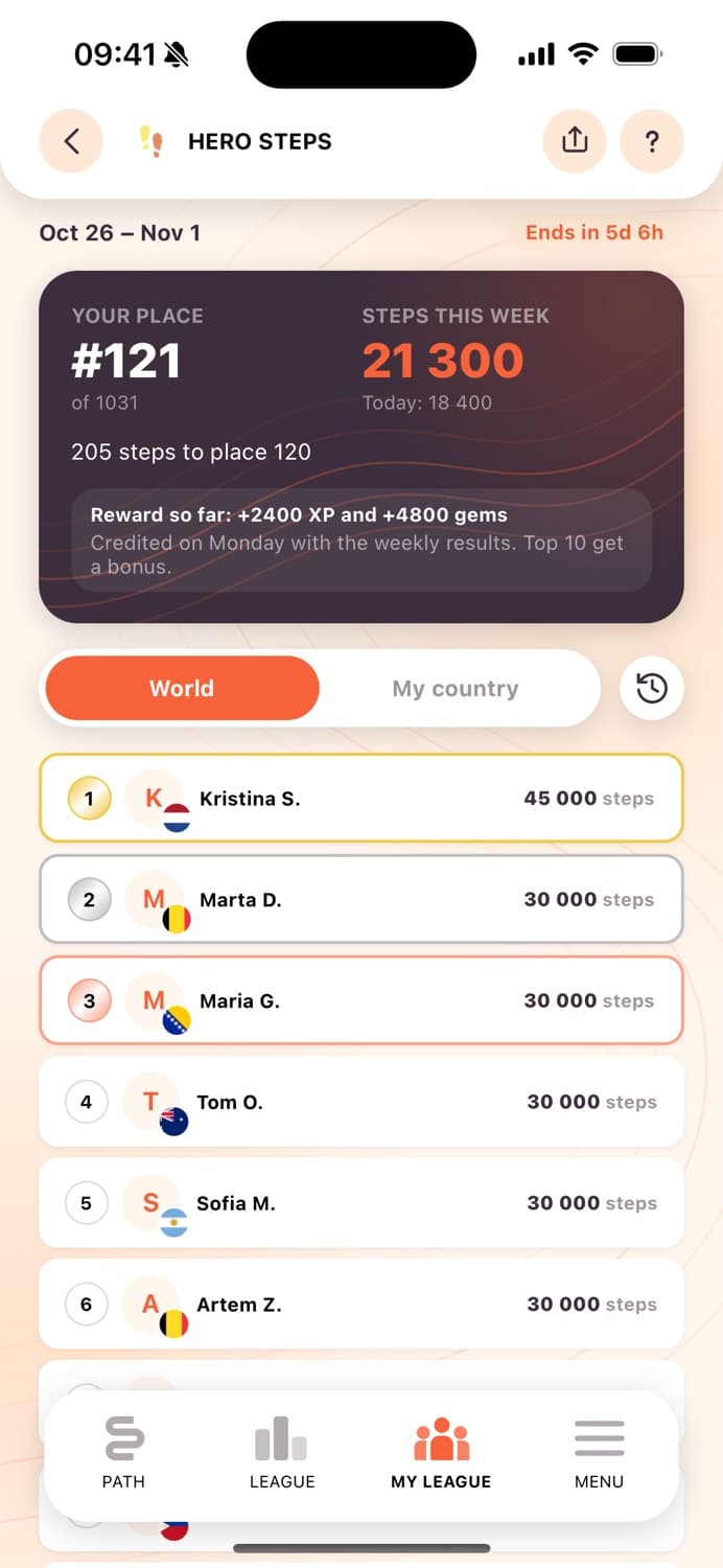 Hero Steps